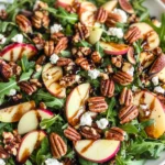 Apple Arugula Salad With Maple Pecans