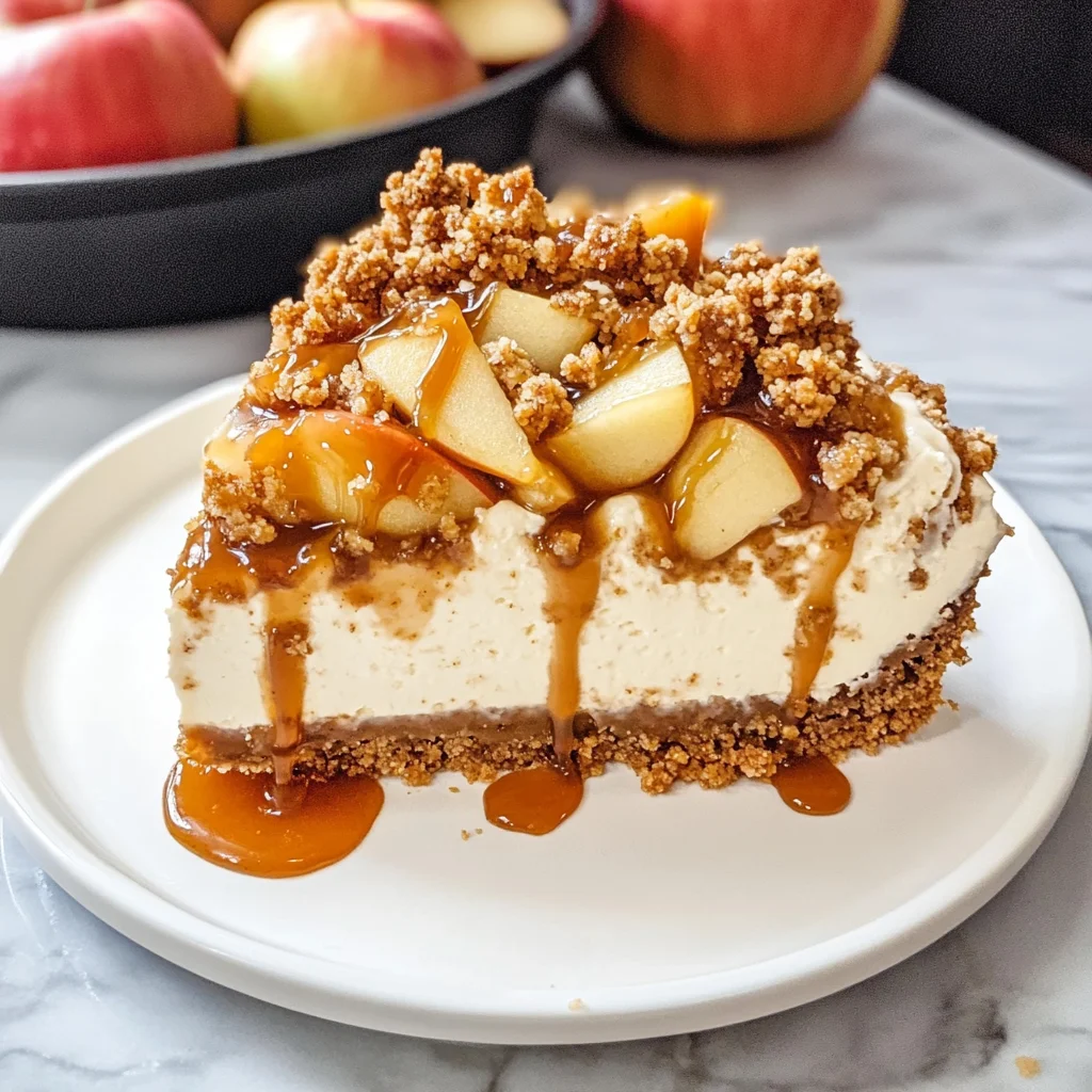 Apple Crisp Cheesecake