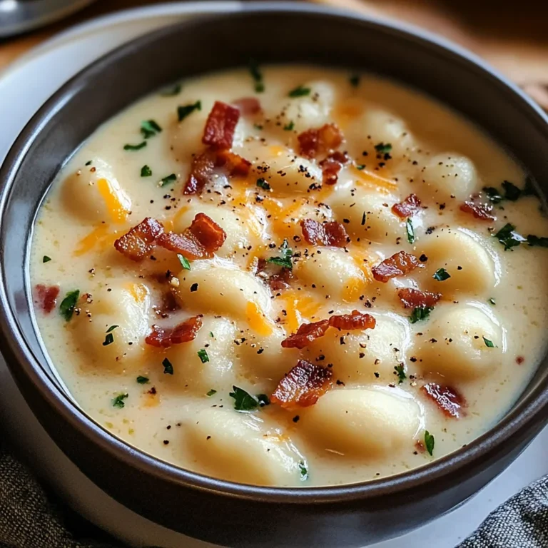 Bacon Cheddar Gnocchi Soup – A Rich and Creamy Comfort Meal