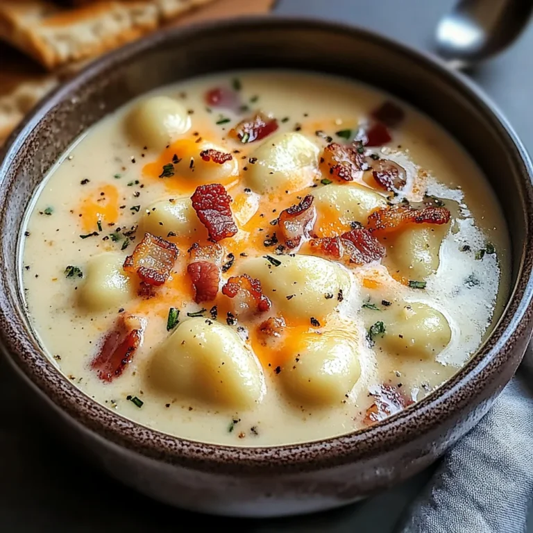 Bacon Cheddar Gnocchi Soup – A Rich and Creamy Comfort Meal