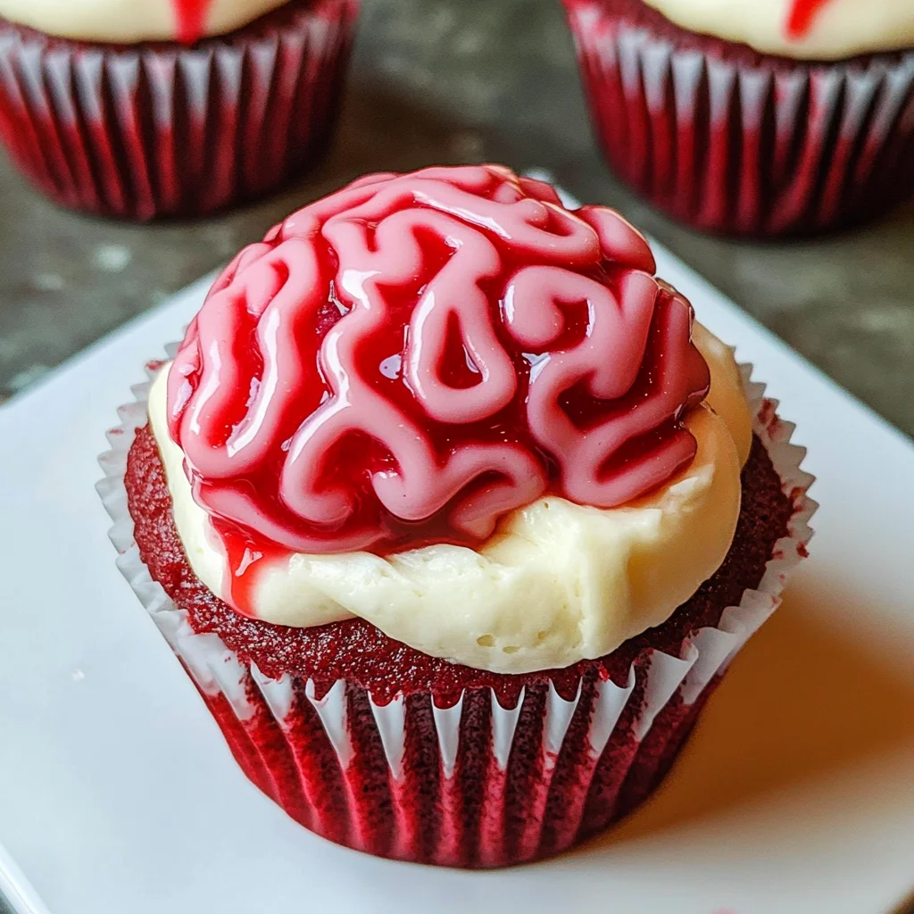Bleeding Brain Cupcakes