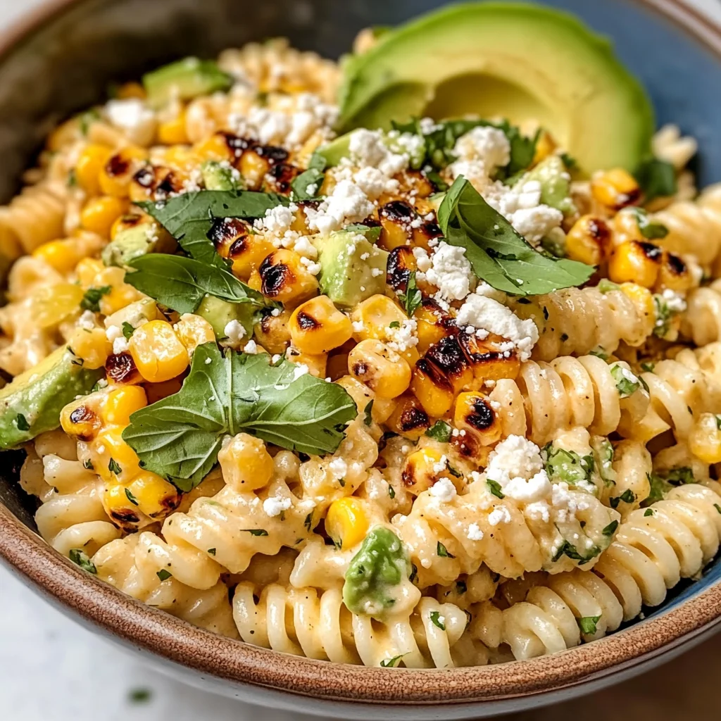 Creamy Street Corn Pasta Salad