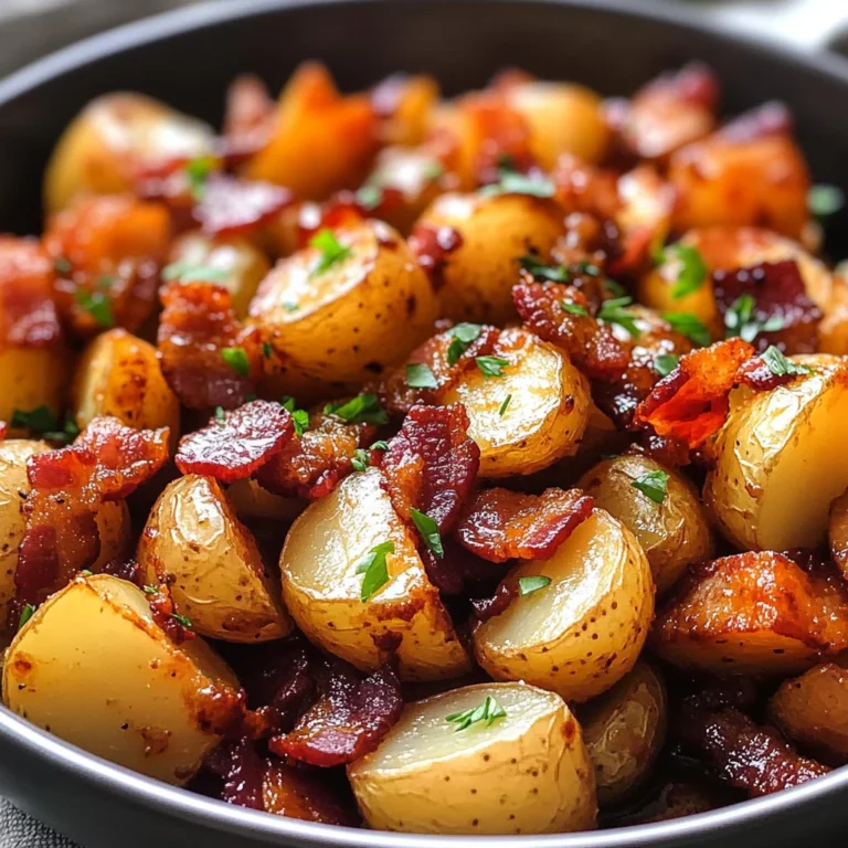 Crispy Bacon Honey Roasted Potatoes