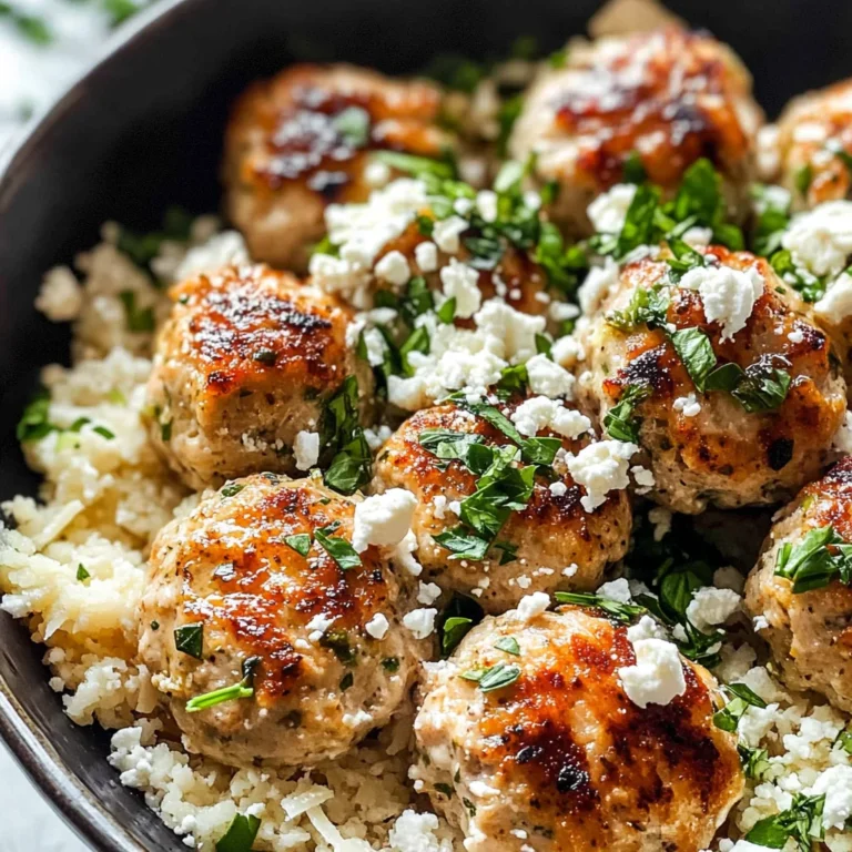 Easy Greek Chicken Meatballs