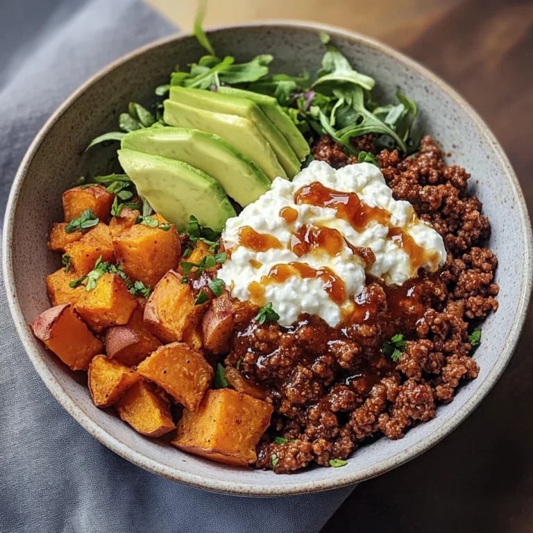 Ground Beef Hot Honey Bowl