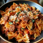 Italian Sausage With Bow Tie Pasta