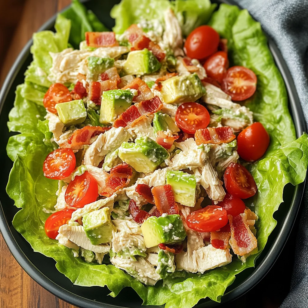 Light & Tasty BLT Chicken Salad Lettuce Wraps