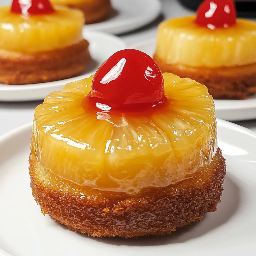 Mini Pineapple Upside Down Cakes