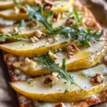 Pear and Gorgonzola Flatbread Recipe | Elegant Dinner Idea