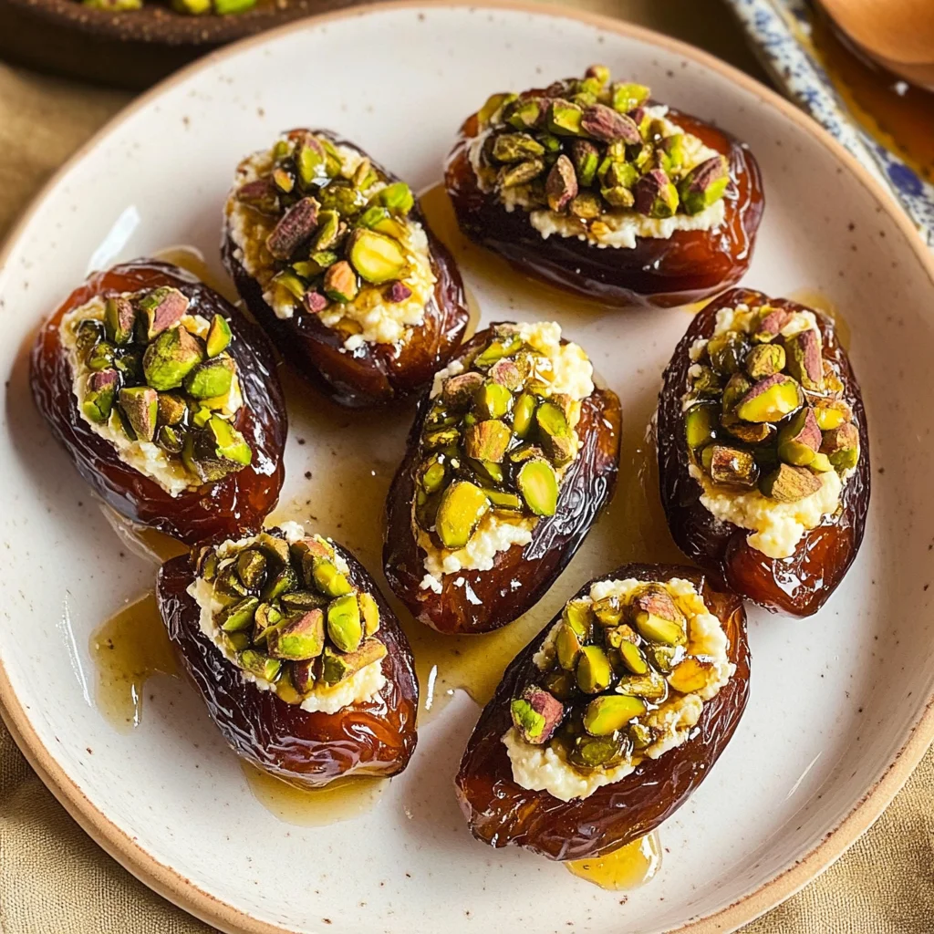 St. Patrick’s Day Treat: Honey Pistachio Ricotta Stuffed Dates