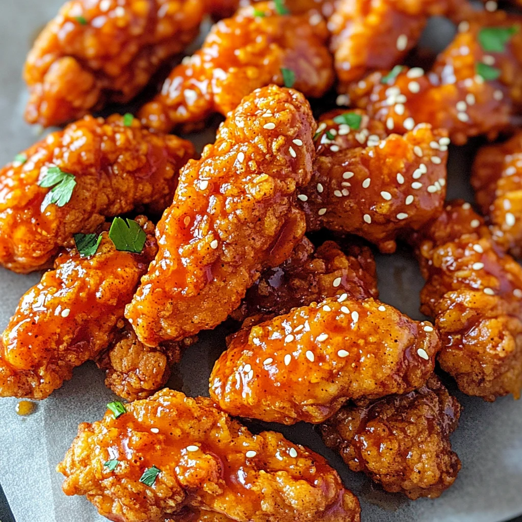Sweet and Spicy Sticky Chicken Tenders