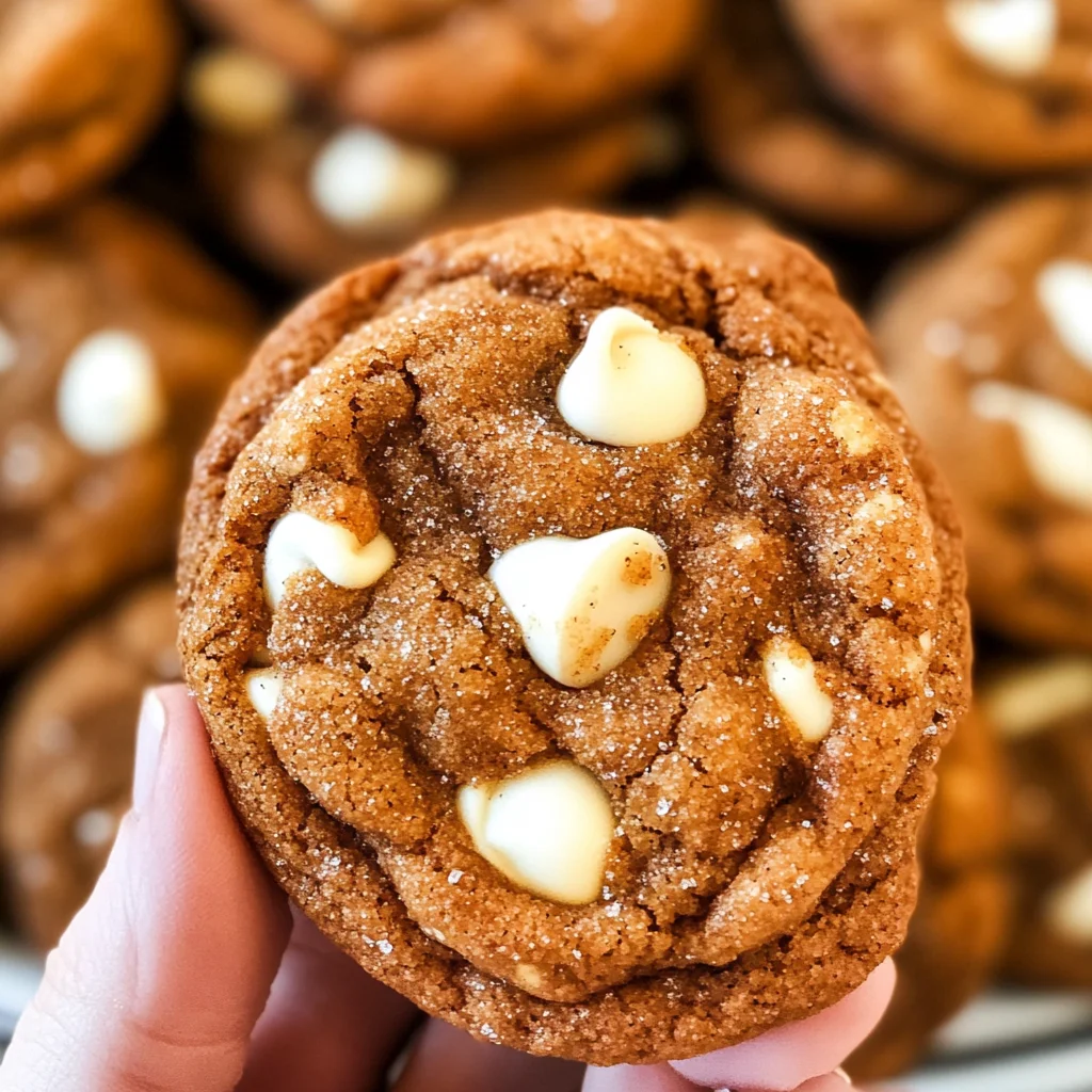 White Chocolate Pumpkin Snickerdoodles