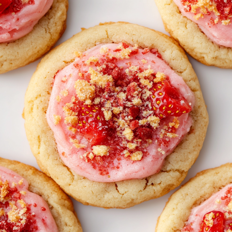 Strawberry Crunch Cookies