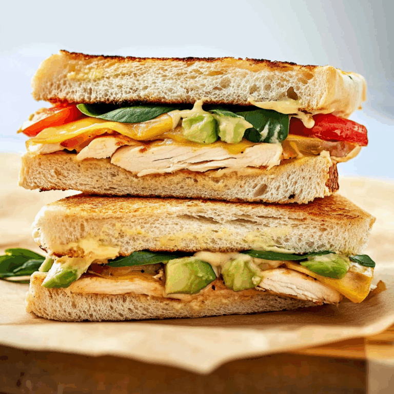 Chicken Avocado Melt Sandwich