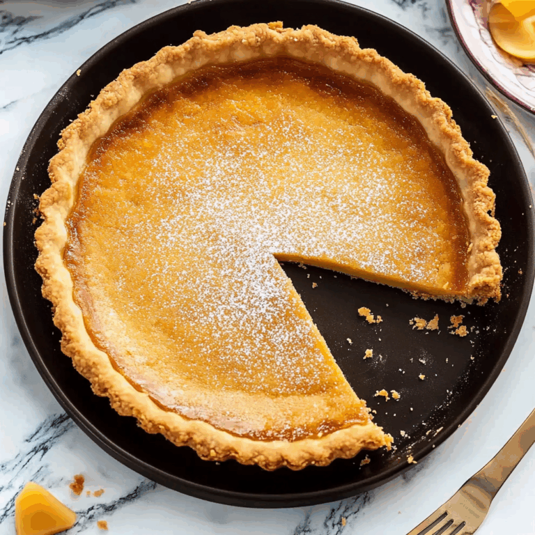 Golden Greek Honey Pie (Melopita)