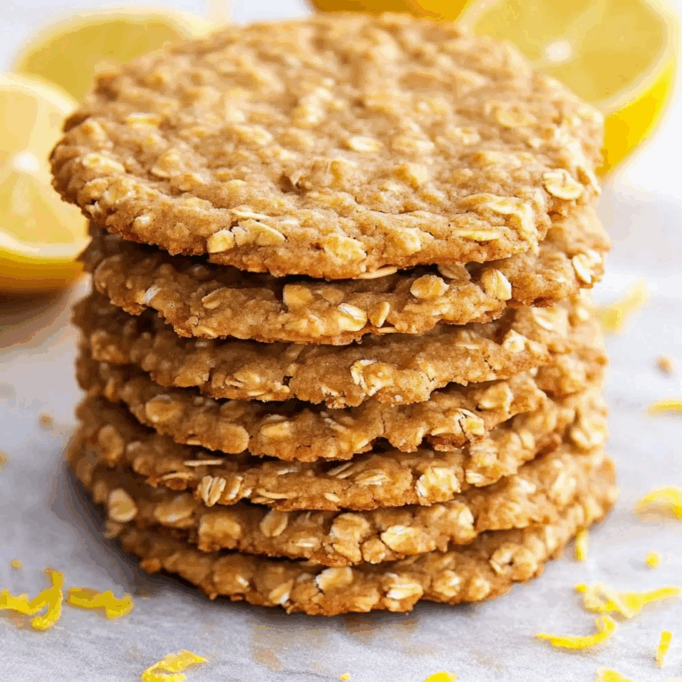 Lemon Oatmeal No-Bake Cookies