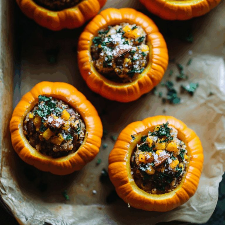 Stuffed Mini Pumpkins Recipe