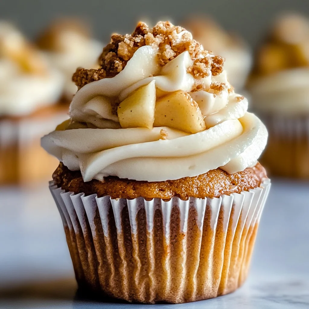 Apple Crisp Cupcakes