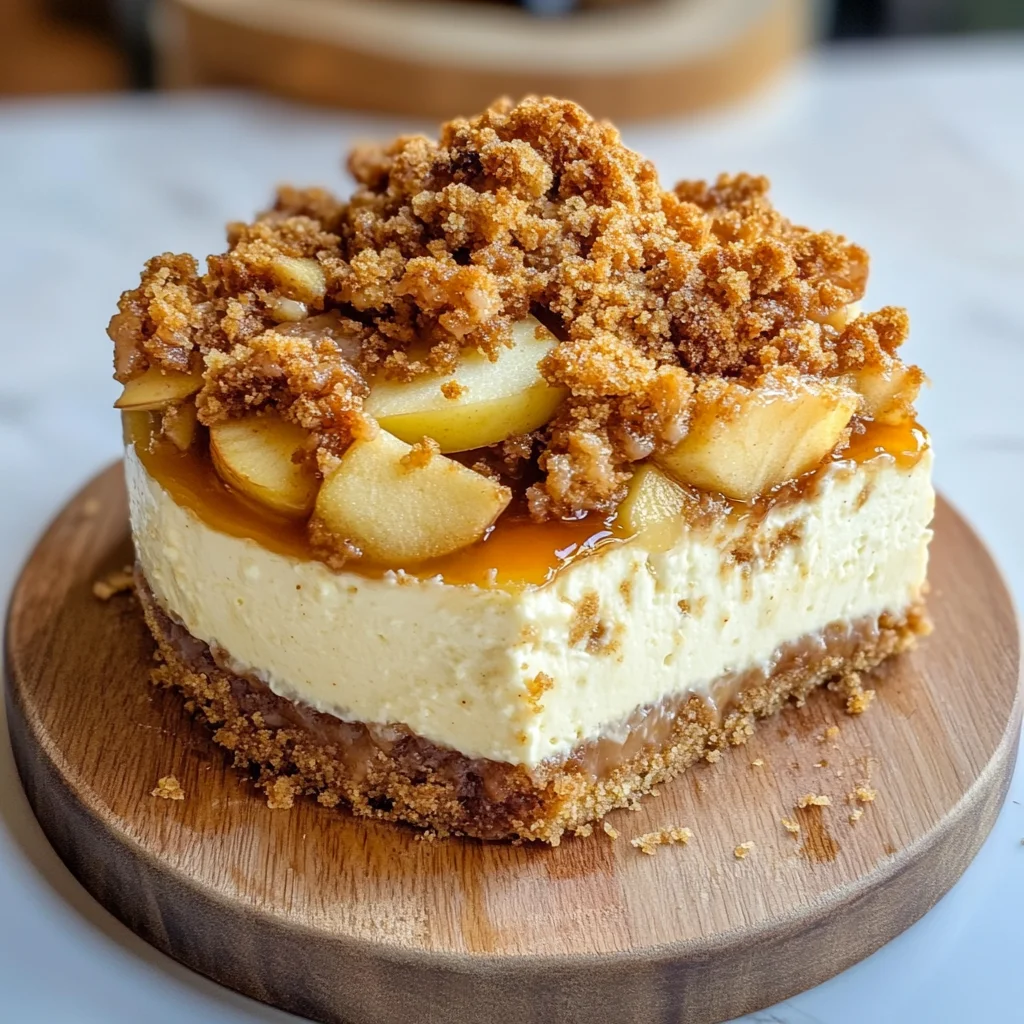 Apple Crumble Cheesecake