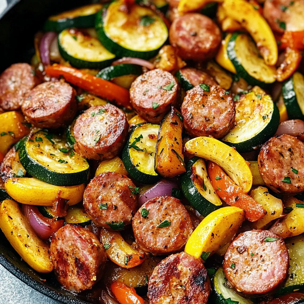 Cajun Sausage and Vegetables