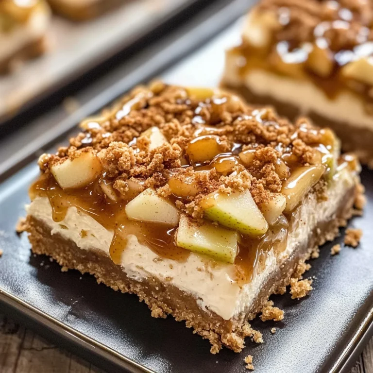 Caramel Apple Cheesecake Bars