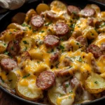 Cheesy Ranch Potatoes and Smoked Sausage