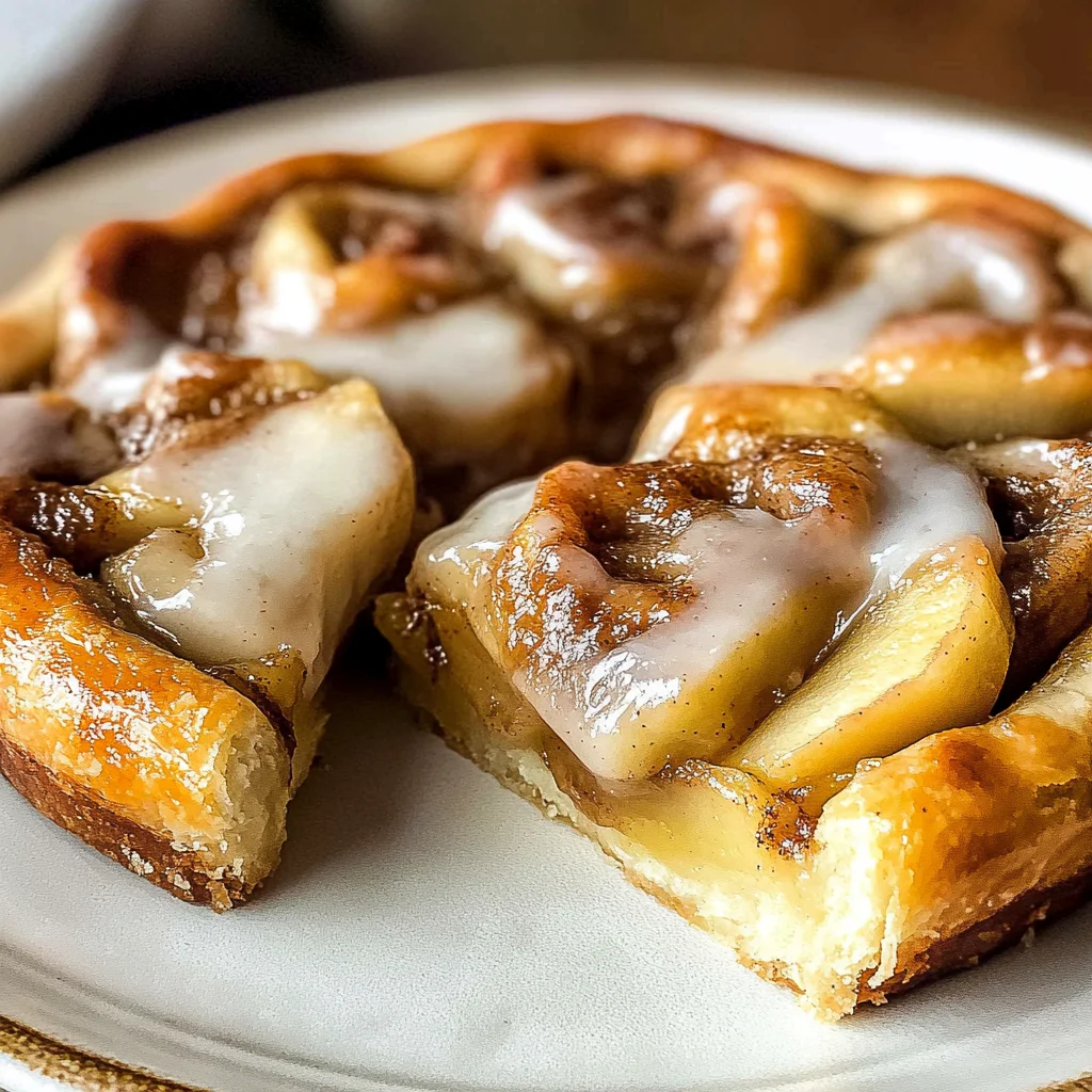 Cinnamon Roll Apple Pie