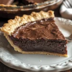 Dark Chocolate Chess Pie
