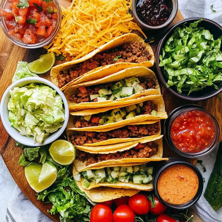 Easy Taco Recipe Dinner Board
