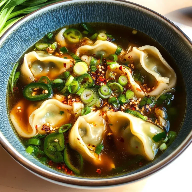 Gyoza Soup (Japanese Dumpling Soup)