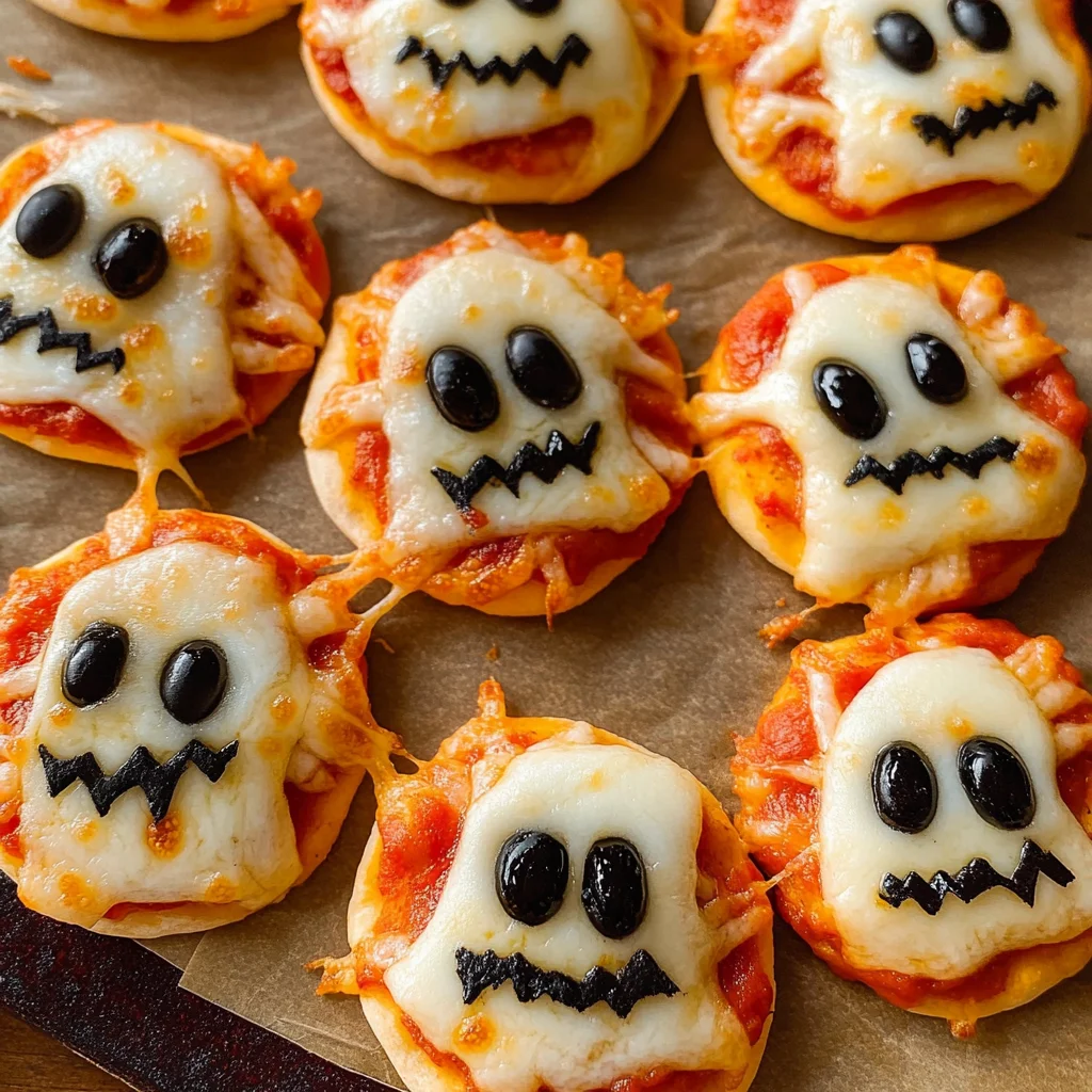 Halloween Mini Pizzas