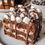 Hot Cocoa Poke Cake