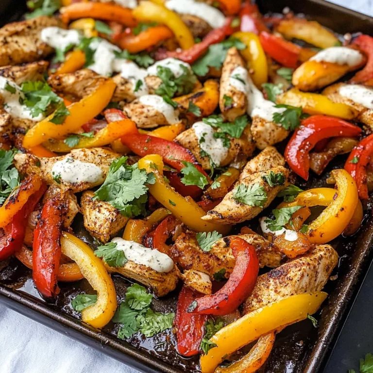 Low Carb Sheet Pan Chicken Fajitas