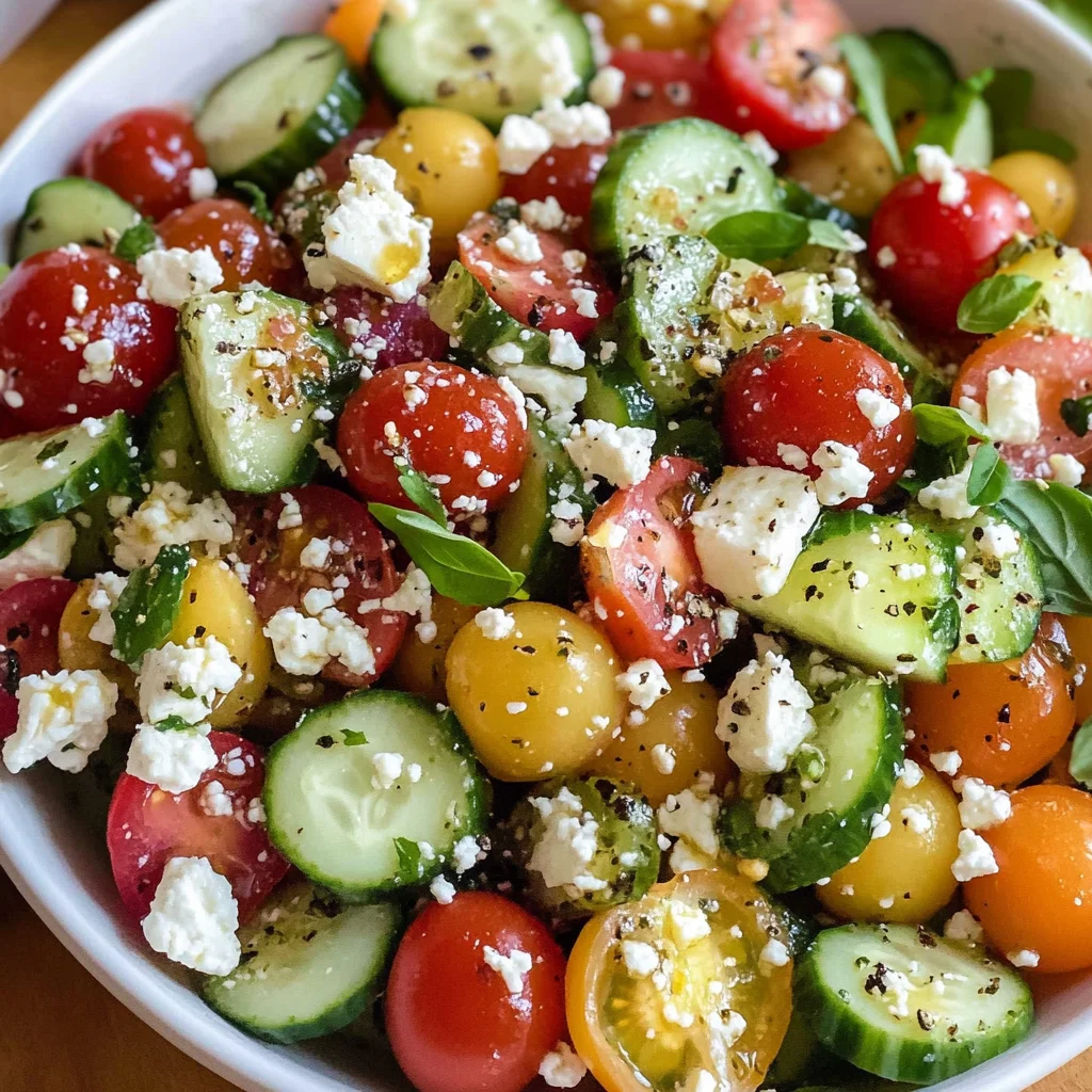 Mediterranean Tomato and Cucumber Salad