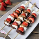 Strawberry Brownie Kabobs
