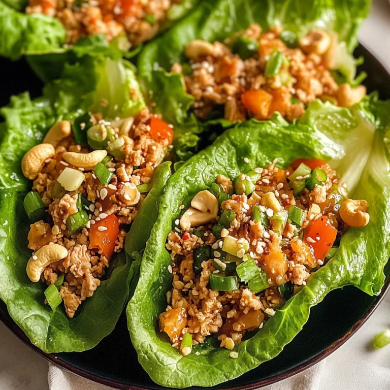 Thai Chicken Lettuce Wraps