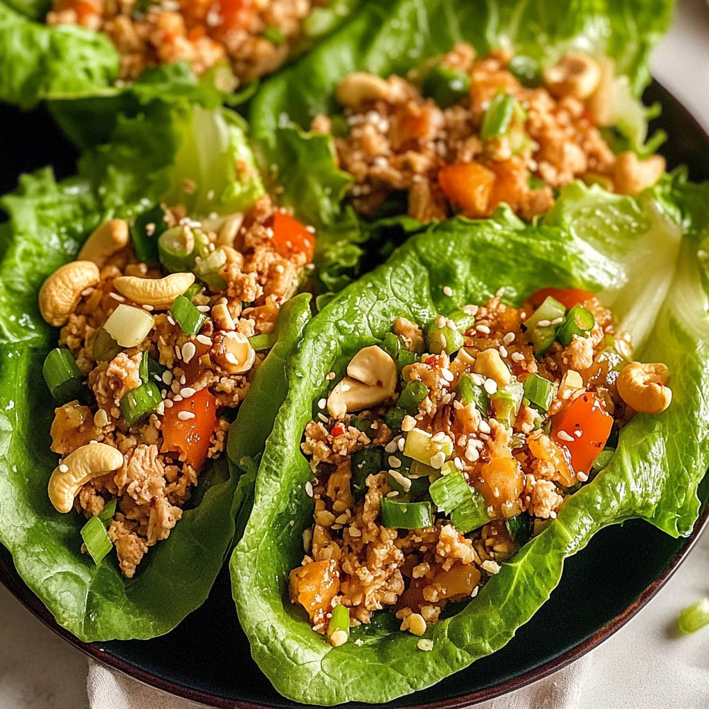 Thai Chicken Lettuce Wraps