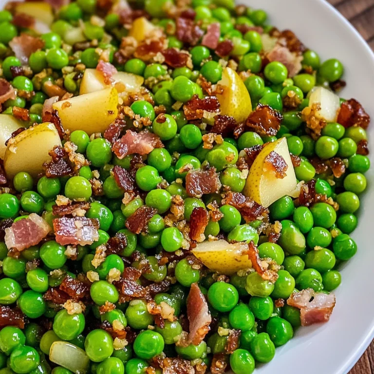 Thanksgiving Peas (with Pear and Pancetta)