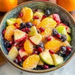 Winter Fruit Salad with Cinnamon Vanilla Dressing