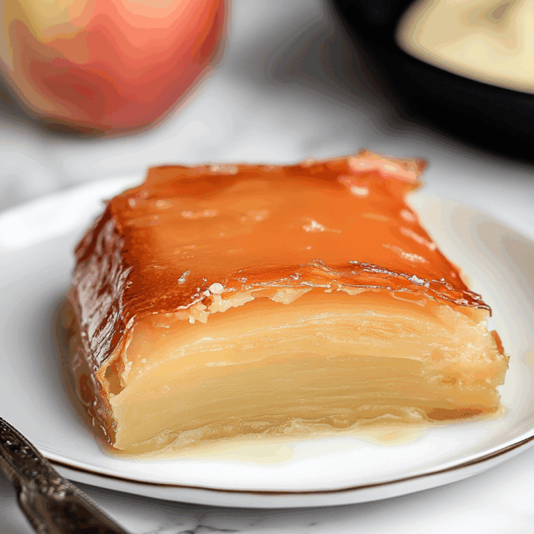 Apple Mille Feuille with Vanilla Custard (gluten-free)