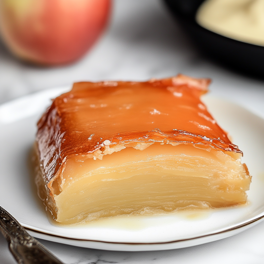 Apple Mille Feuille with Vanilla Custard (gluten-free)