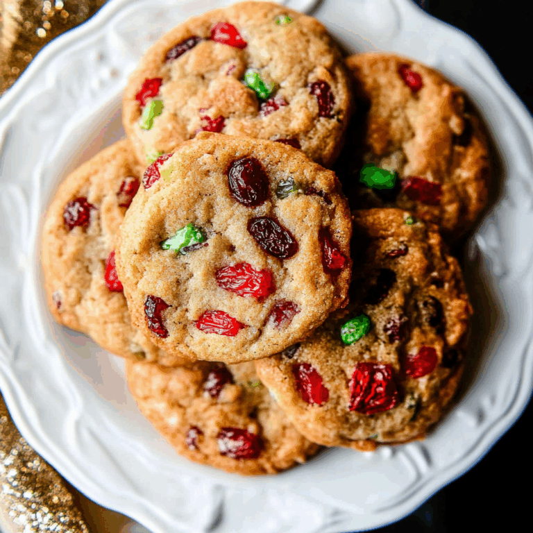 Easy Christmas Fruitcake Cookies Recipe