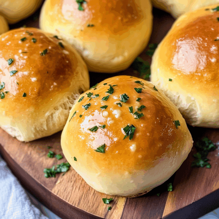 Easy Garlic Butter Dinner Rolls