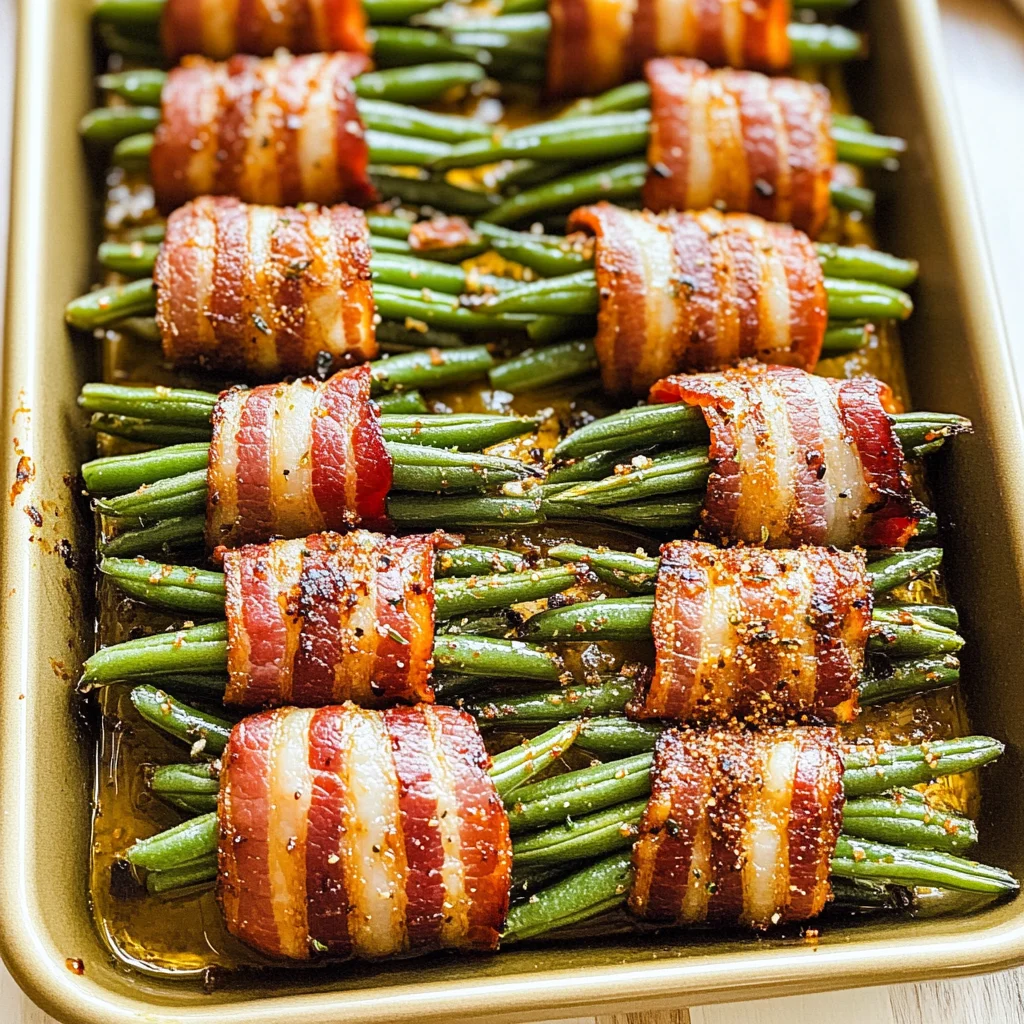 Bacon-Wrapped Green Bean Bundles recipe