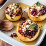 Baked Apples with Feta, Honey, and Cranberries: A Sweet and Savory Delight