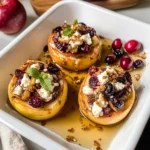 Baked Apples with Feta, Honey, and Cranberries: A Sweet and Savory Delight