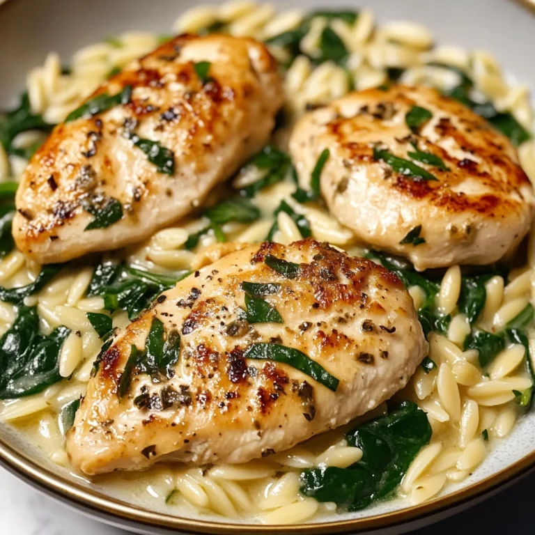 Boursin Orzo with Chicken