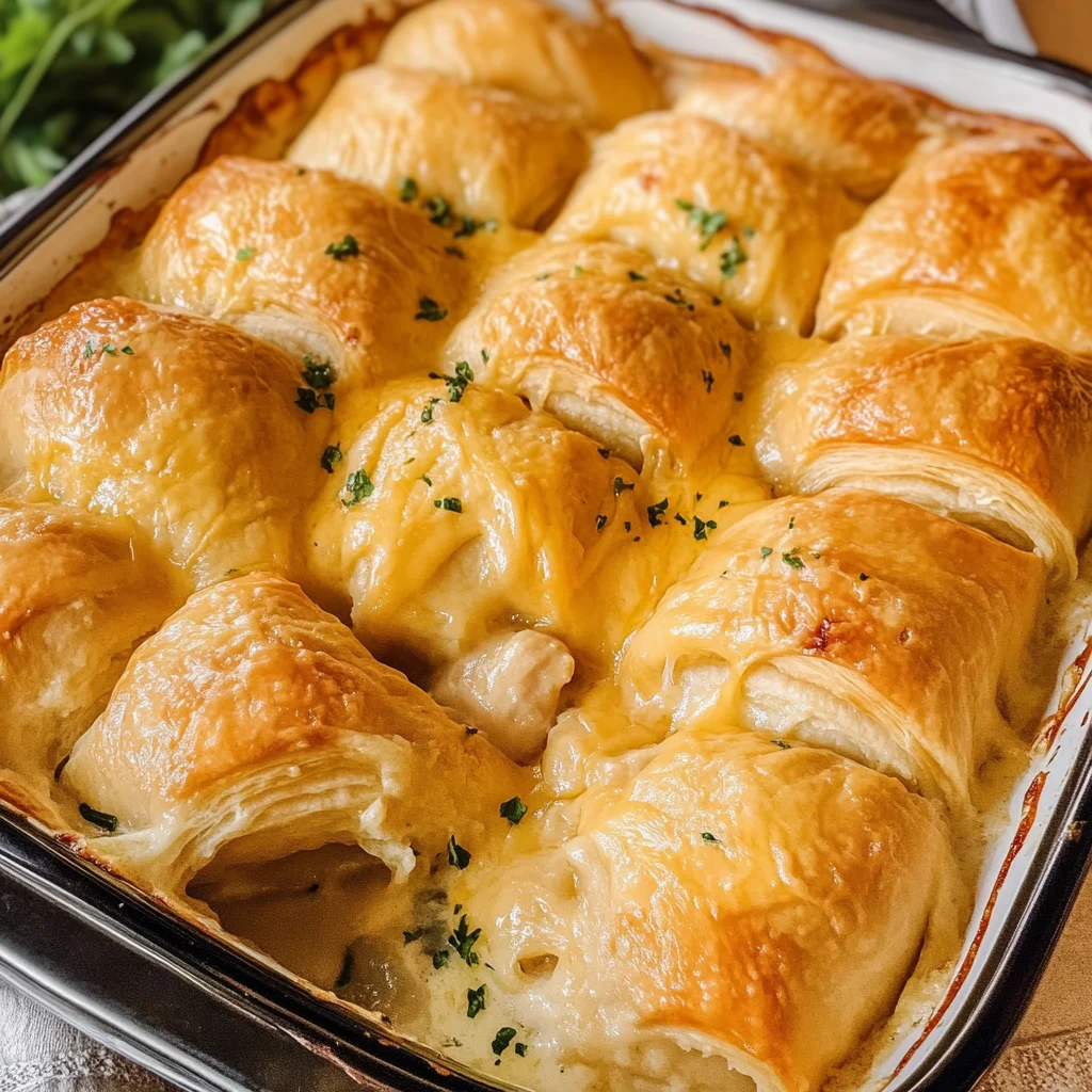 Cheesy Chicken Crescent Bake