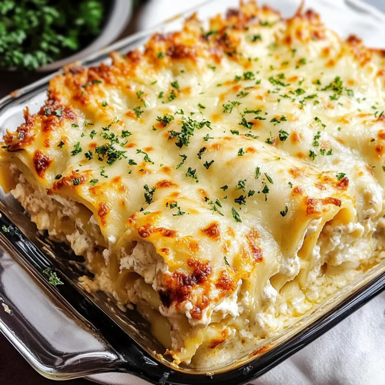Chicken Alfredo Lasagna Rolls
