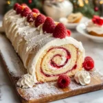 Christmas Raspberry Cake Roll